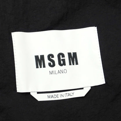 [Used] MSGM Nylon Hooded Shell Jacket Black [Size 42] [BLK] [S/S] [Condition Rank B] ​​[Men&