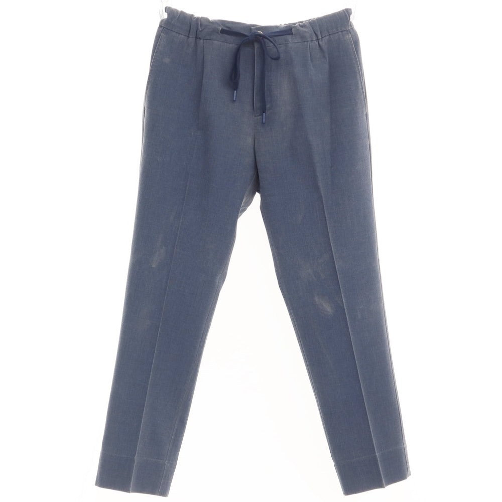 [Used] ENTRE AMIS Wool Easy Slacks Pants Light Navy [Size 32/46] [NVY] [S/S] [Condition Rank B] ​​[Men&
