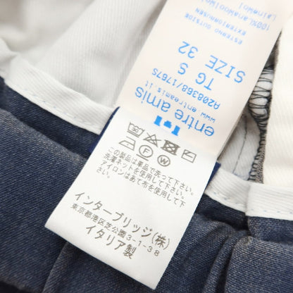 [Used] ENTRE AMIS Wool Easy Slacks Pants Light Navy [Size 32/46] [NVY] [S/S] [Condition Rank B] ​​[Men&