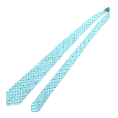 [Used] Gianni Fontana GIANNI FONTANA Small pattern Nove Pieghe silk tie Turquoise [BLU] [S/S/A/W] [Condition rank B] ​​[Men&