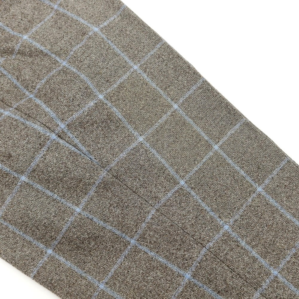 [Used] BEAMS F Wool Check 3-Button Suit Warm Gray x Light Blue [Size 90] [GRY] [A/W] [Condition Rank D] [Men&