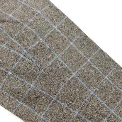 [Used] BEAMS F Wool Check 3-Button Suit Warm Gray x Light Blue [Size 90] [GRY] [A/W] [Condition Rank D] [Men&