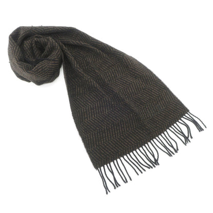 [Used] Basile Wool Acrylic Herringbone Scarf Brown x Black [BRW] [A/W] [Condition Rank B] ​​[Men&