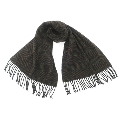 [Used] Basile Wool Acrylic Herringbone Scarf Brown x Black [BRW] [A/W] [Condition Rank B] ​​[Men&