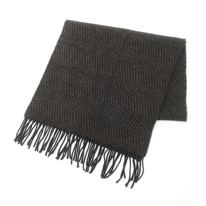 [Used] Basile Wool Acrylic Herringbone Scarf Brown x Black [BRW] [A/W] [Condition Rank B] ​​[Men&