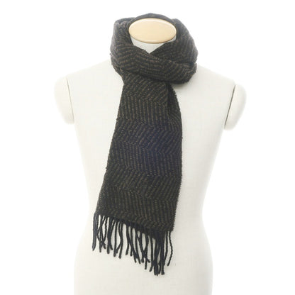 [Used] Basile Wool Acrylic Herringbone Scarf Brown x Black [BRW] [A/W] [Condition Rank B] ​​[Men&