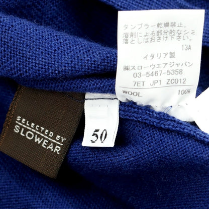 [Used] [Unused] ZANONE High Gauge Wool Knit Cardigan Navy Blue [Size 50] [NVY] [A/W] [Condition Rank S] [Men&