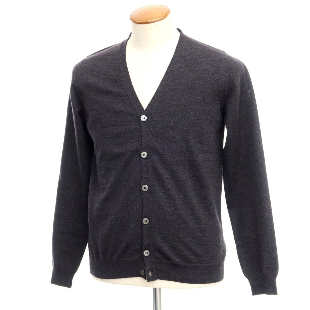 【中古】ザノーネ ZANONE ハイゲージウール ニットカーディガン ダークグレー【サイズ48】【GRY】【A/W】【状態ランクA】【メンズ】【768898】 BPD