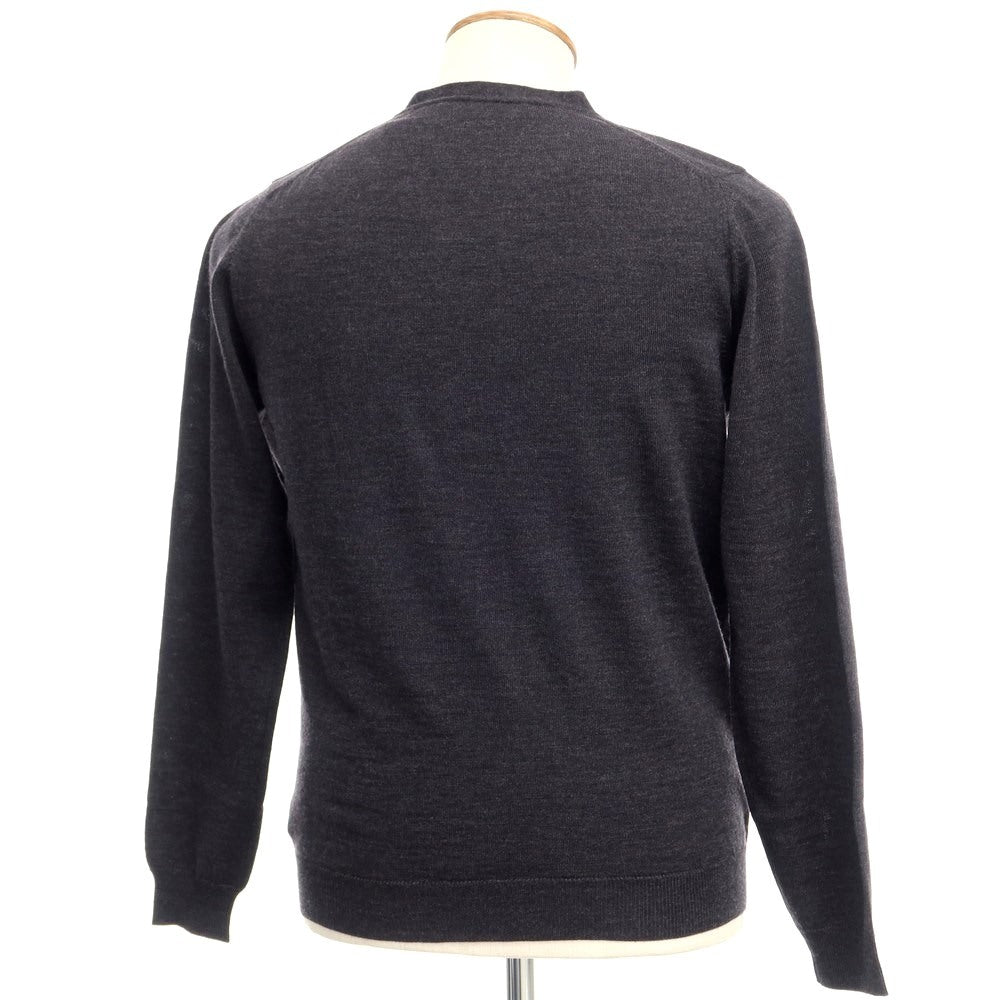 [Used] ZANONE High Gauge Wool Knit Cardigan Dark Gray [Size 48] [GRY] [A/W] [Condition Rank A] [Men&