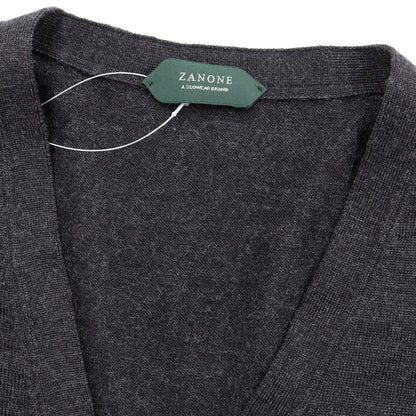 [Used] ZANONE High Gauge Wool Knit Cardigan Dark Gray [Size 48] [GRY] [A/W] [Condition Rank A] [Men&
