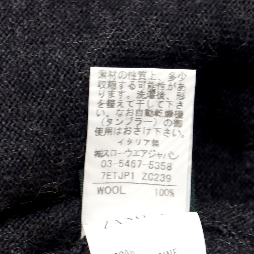 [Used] ZANONE High Gauge Wool Knit Cardigan Dark Gray [Size 48] [GRY] [A/W] [Condition Rank A] [Men&