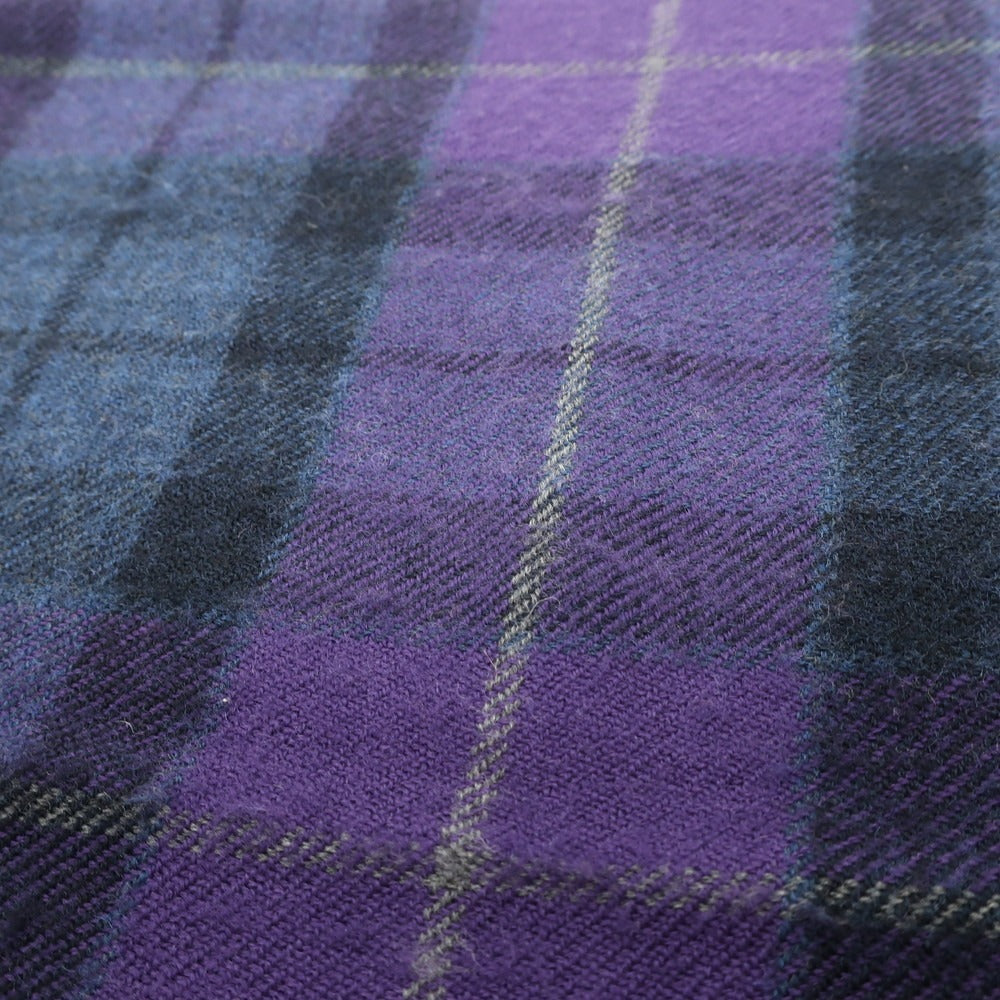 [Used] Franco Ferrari FRANCO FERRARI Wool Check Stole Navy x Purple [NVY] [A/W] [Condition Rank C] [Men&