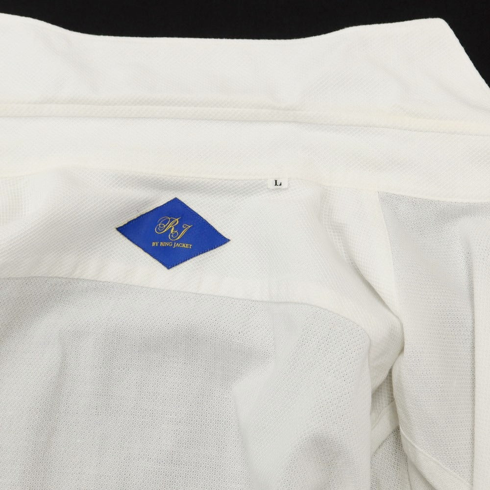 [Used] Ring Jacket, RING JACKET, Cotton Linen, Horizontal Collar Dress Shirt, White, [Size L], [WHT], [S/S], [Condition Rank C], [Men&