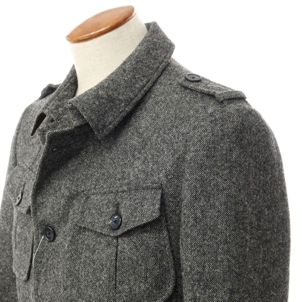 [New Outlet] TAGLIATORE PINO LERARIO Wool Military Jacket Blouson Gray [Size 46] [GRY] [A/W] [Condition Rank N-] [Men&