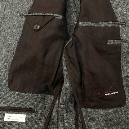 [New Outlet] TAGLIATORE PINO LERARIO Wool Military Jacket Blouson Gray [Size 46] [GRY] [A/W] [Condition Rank N-] [Men&