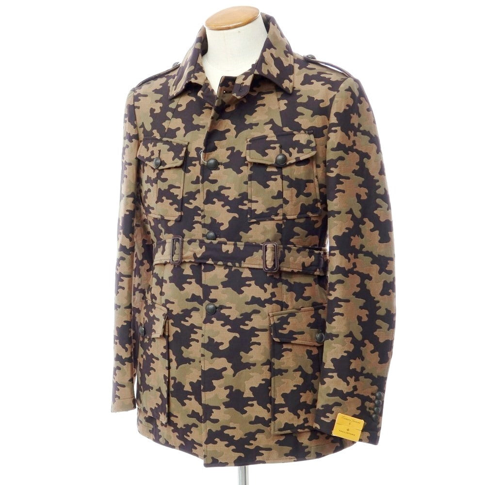 【新品】タリアトーレ ピーノレラリオ TAGLIATORE PINO LERARIO ミリタリージャケット
 カーキブラウンxオリーブxブラック【サイズ48】【KAK】【S/S/A/W】【状態ランクN】【メンズ】
【778894】 EPD