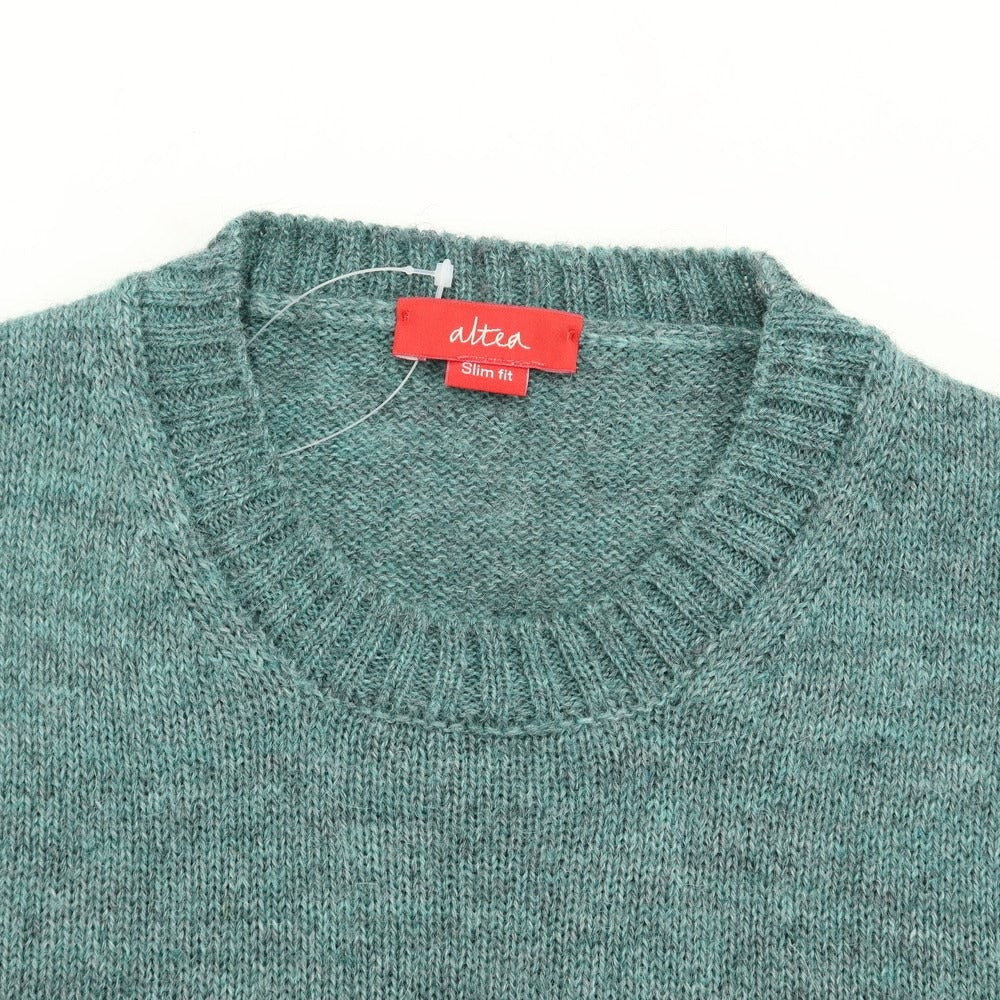 [Used] Altea Acrylic Alpaca Bicolor Crew Neck Knit Olive x Blue Green [Size S] [GRN] [A/W] [Condition Rank B] ​​[Men&