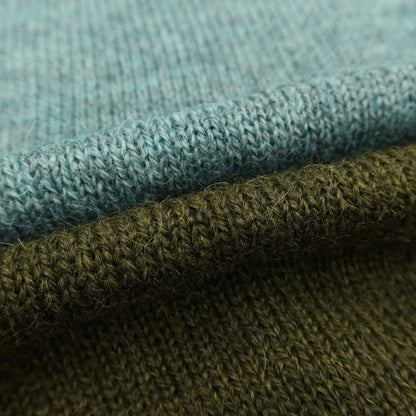 [Used] Altea Acrylic Alpaca Bicolor Crew Neck Knit Olive x Blue Green [Size S] [GRN] [A/W] [Condition Rank B] ​​[Men&