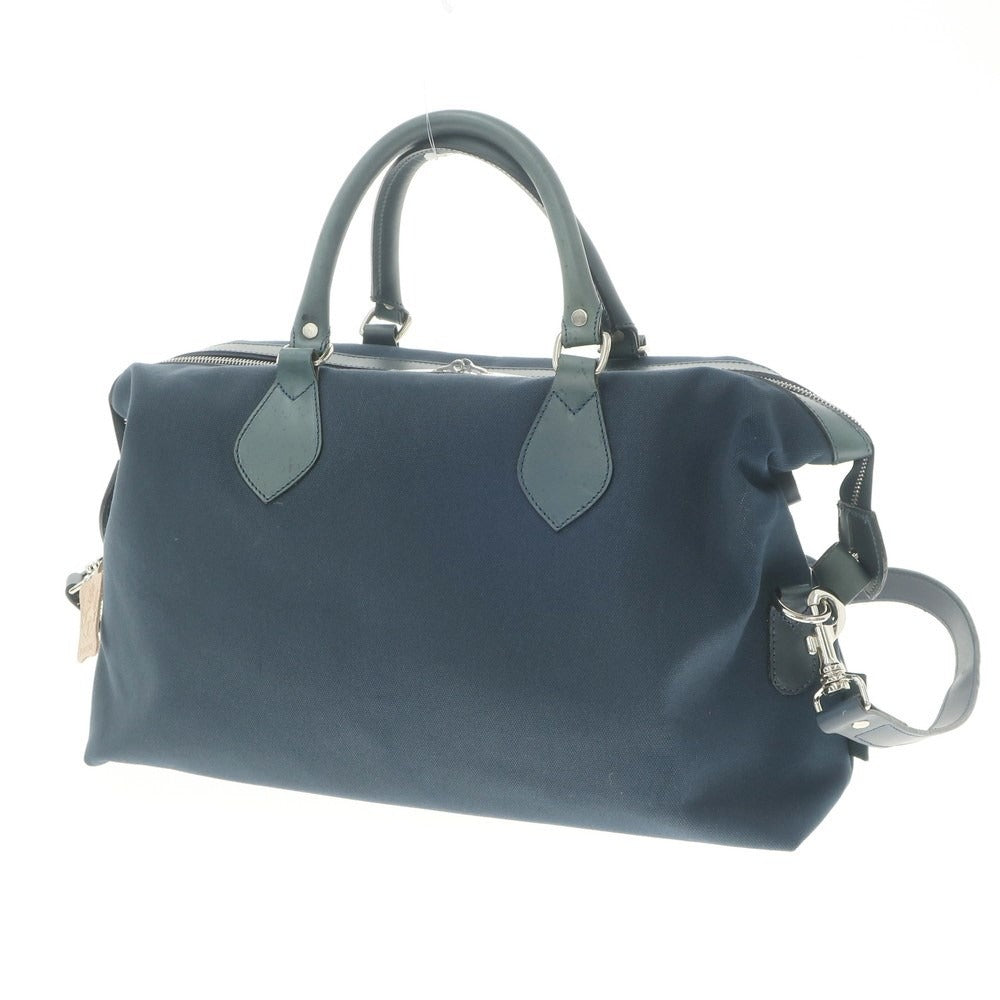 [Used] Tusting Canvas Leather 2-Way Briefcase Navy Blue [W47xH30xD12] [NVY] [S/S/A/W] [Condition Rank C] [Men&