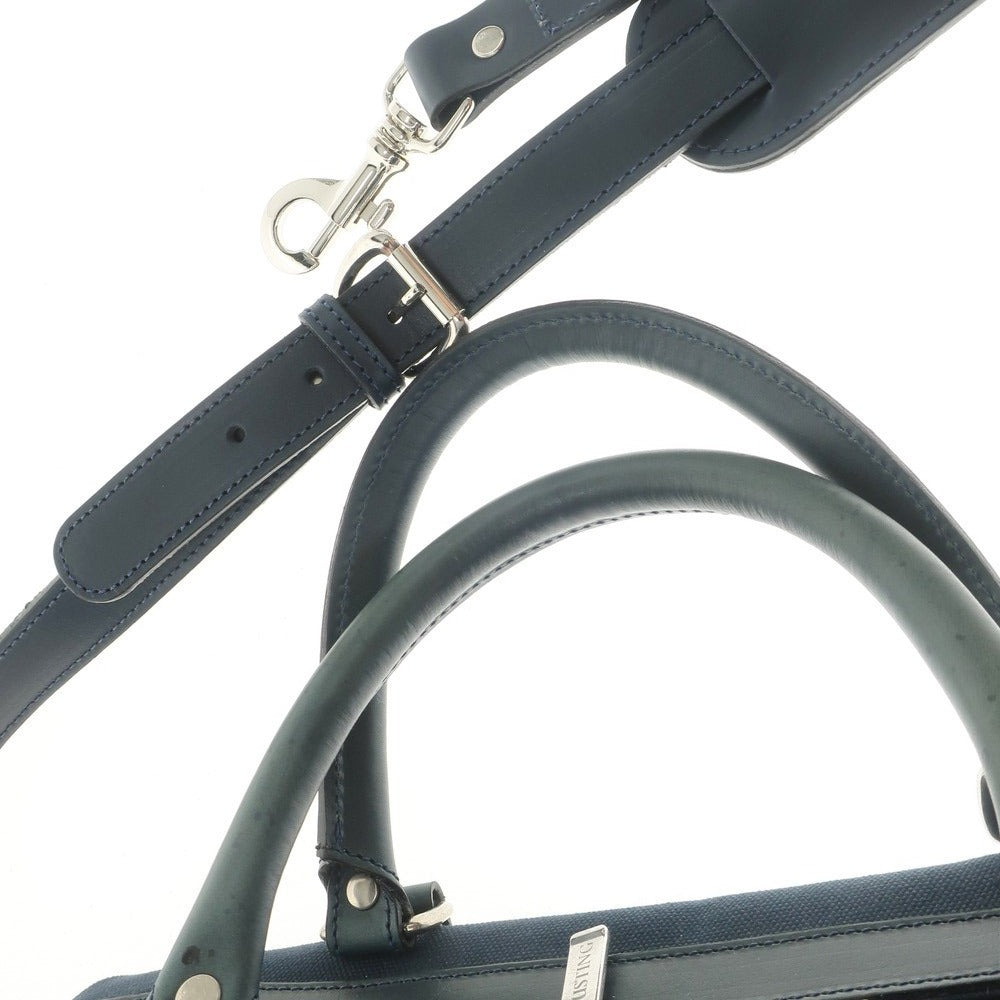 [Used] Tusting Canvas Leather 2-Way Briefcase Navy Blue [W47xH30xD12] [NVY] [S/S/A/W] [Condition Rank C] [Men&