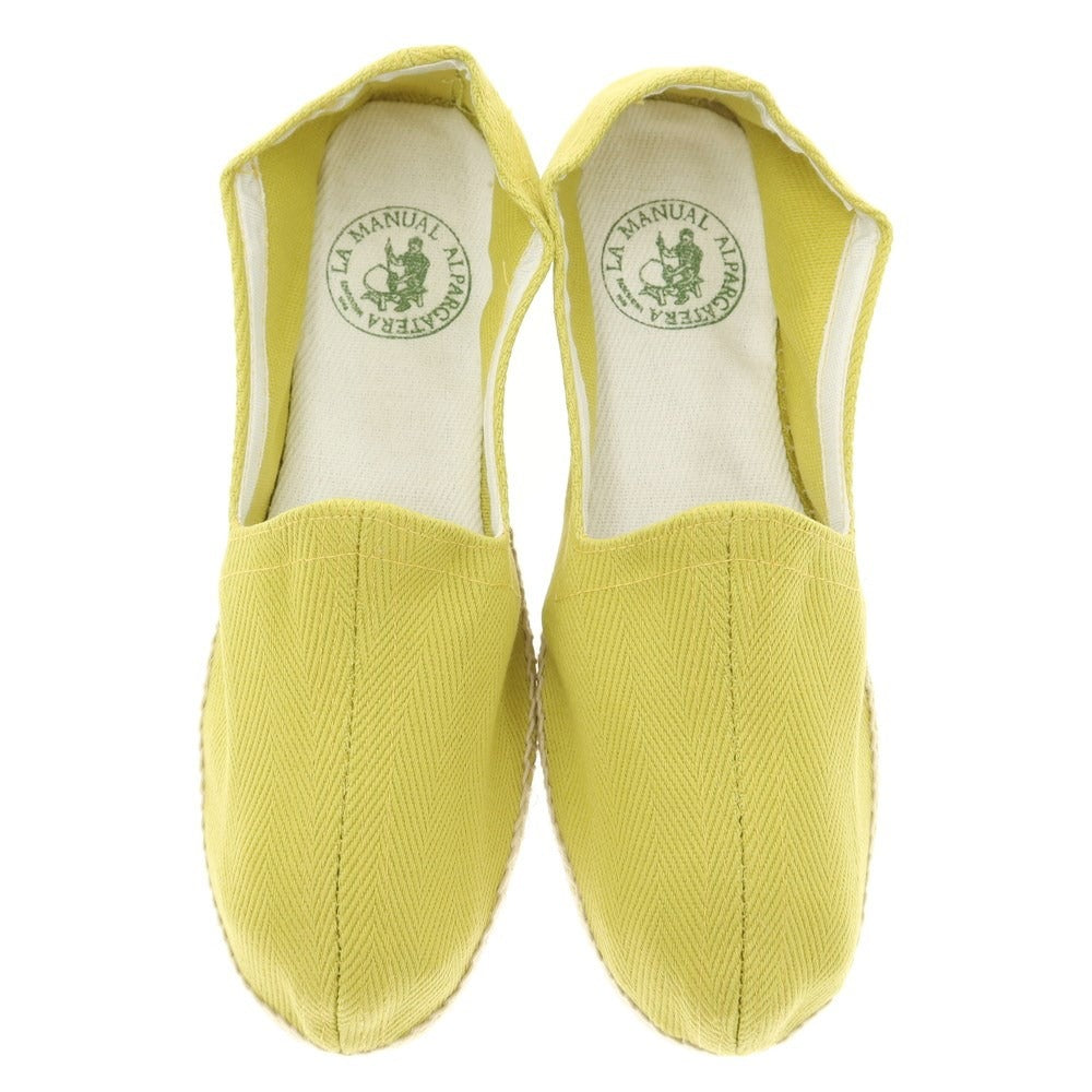 【新品】ラ マヌアル アルパルガテラ LA MANUAL ALPARGATERA エスパドリーユ
 イエロー【サイズ43】【YEL】【S/S】【状態ランクN】【メンズ】
【778782】 EPD