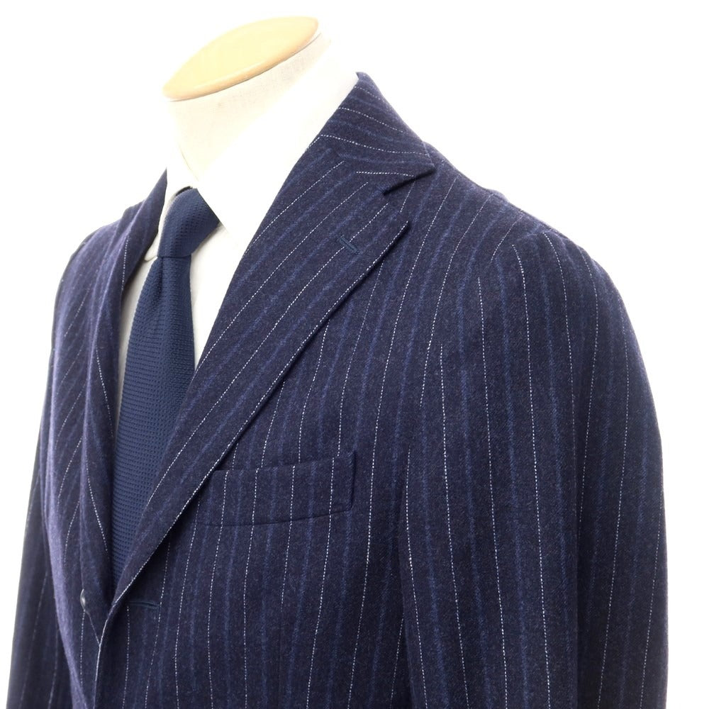 [Used] DE PETRILLO Wool Striped 3-Button Suit Navy [Size 44 Drop 7] [NVY] [A/W] [Condition Rank B] ​​[Men&