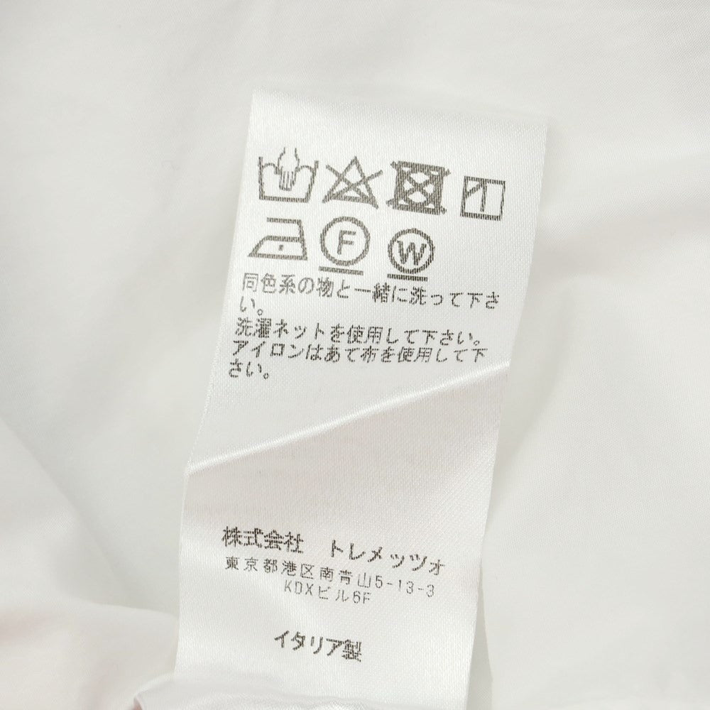 [Used] Bagutta Cotton Round Collar Dress Shirt White x Navy [Size XS] [WHT] [S/S/A/W] [Condition Rank B] ​​[Men&