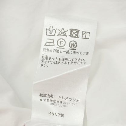 [Used] Bagutta Cotton Round Collar Dress Shirt White x Navy [Size XS] [WHT] [S/S/A/W] [Condition Rank B] ​​[Men&