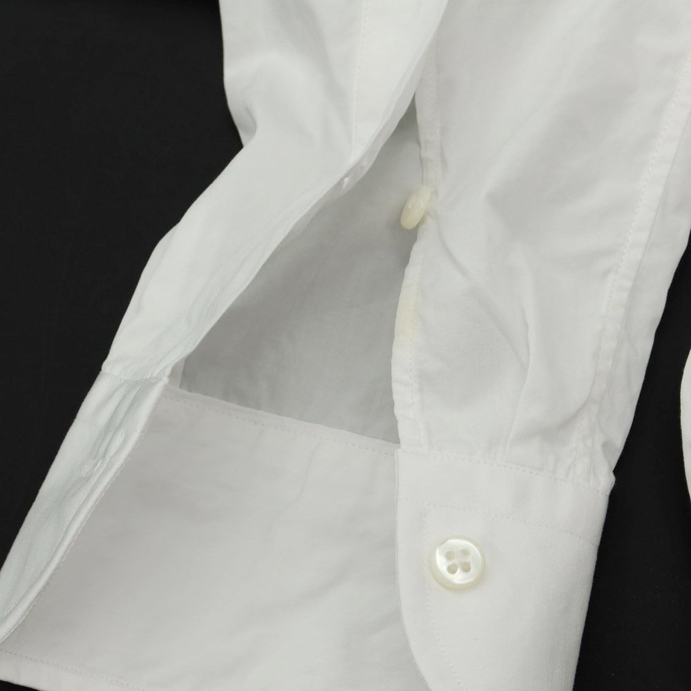 [Used] Bagutta Cotton Round Collar Dress Shirt White x Navy [Size XS] [WHT] [S/S/A/W] [Condition Rank B] ​​[Men&