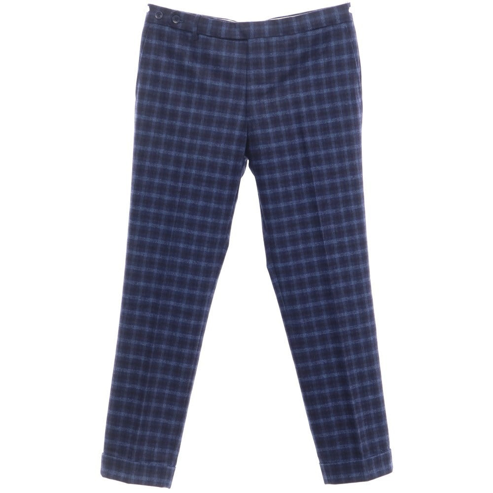[Used] ROTA Wool Check Slacks Pants Navy x Blue [Size 51] [NVY] [A/W] [Condition Rank A] [Men&