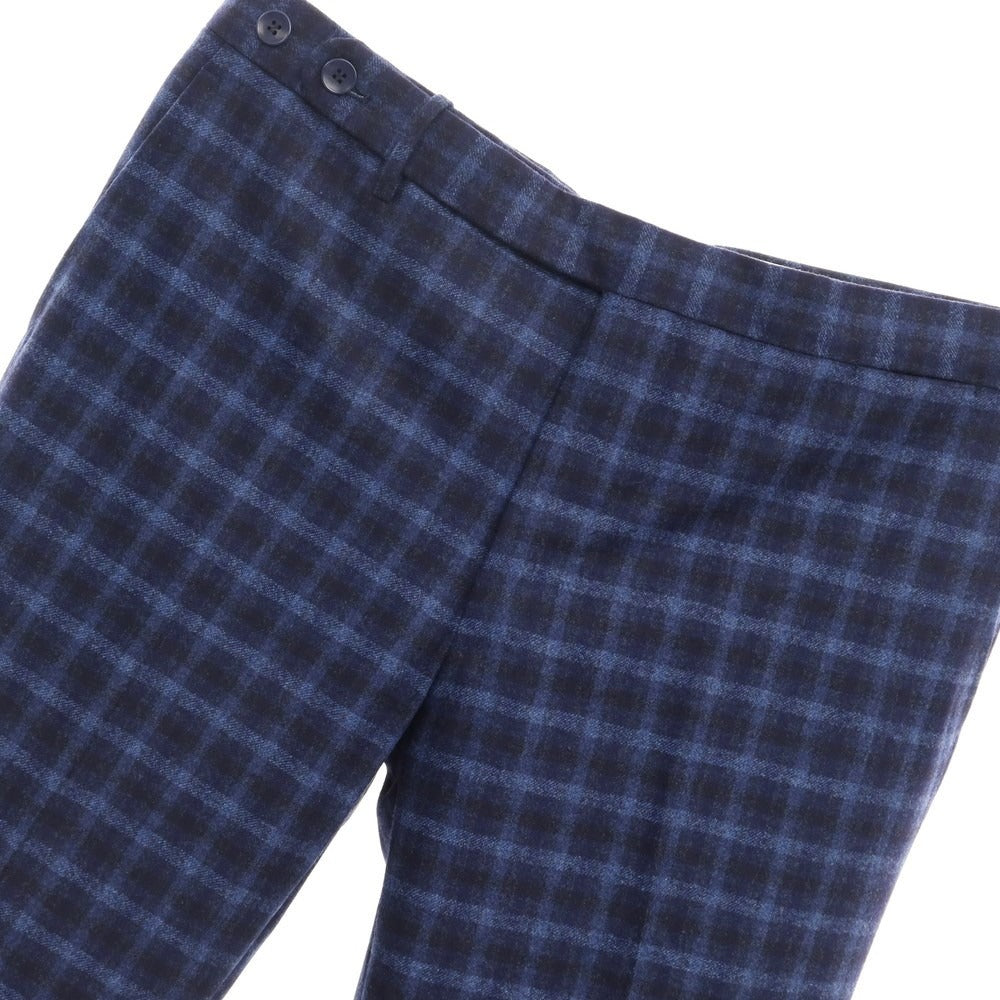 [Used] ROTA Wool Check Slacks Pants Navy x Blue [Size 51] [NVY] [A/W] [Condition Rank A] [Men&