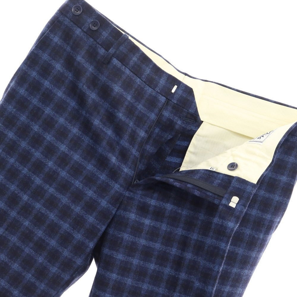 [Used] ROTA Wool Check Slacks Pants Navy x Blue [Size 51] [NVY] [A/W] [Condition Rank A] [Men&