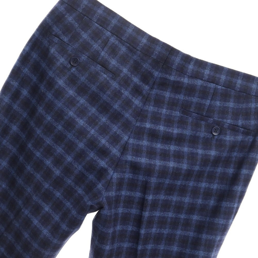 [Used] ROTA Wool Check Slacks Pants Navy x Blue [Size 51] [NVY] [A/W] [Condition Rank A] [Men&