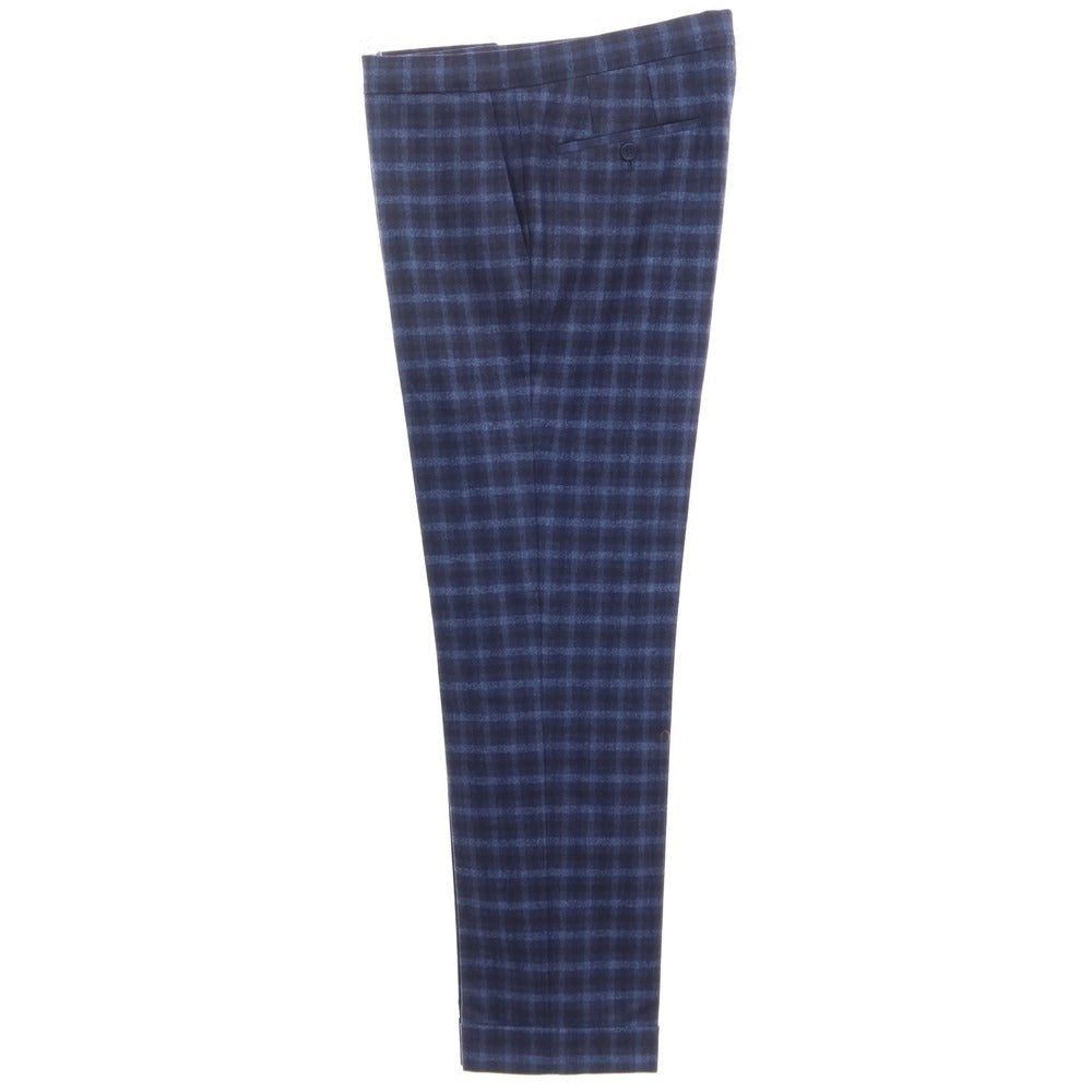 [Used] ROTA Wool Check Slacks Pants Navy x Blue [Size 51] [NVY] [A/W] [Condition Rank A] [Men&