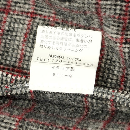 [Used] Marco re Wool cotton check Chesterfield coat Brown x red [Size 48] [BRW] [A/W] [Condition rank B] ​​[Men&