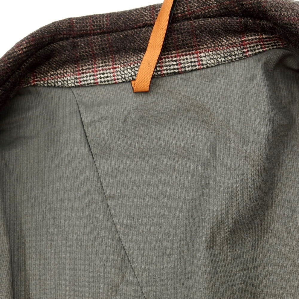 [Used] Marco re Wool cotton check Chesterfield coat Brown x red [Size 48] [BRW] [A/W] [Condition rank B] ​​[Men&