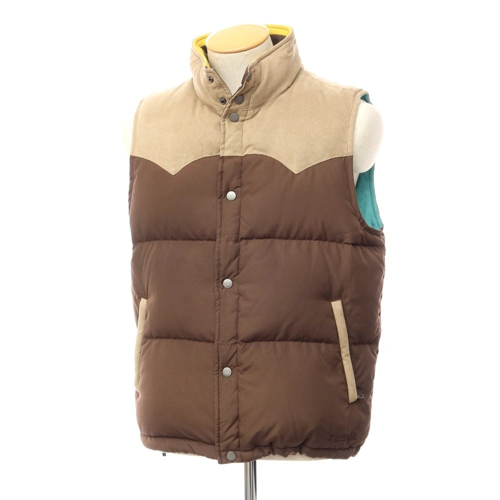 [Used] Columbia Polyester Down Vest Brown x Beige [Size S] [BRW] [A/W] [Condition Rank C] [Men&