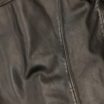 [Used] Delan Padded Zip-up Leather Blouson with Boa Collar, Black [Size 48] [BLK] [A/W] [Condition Rank B] ​​[Men&