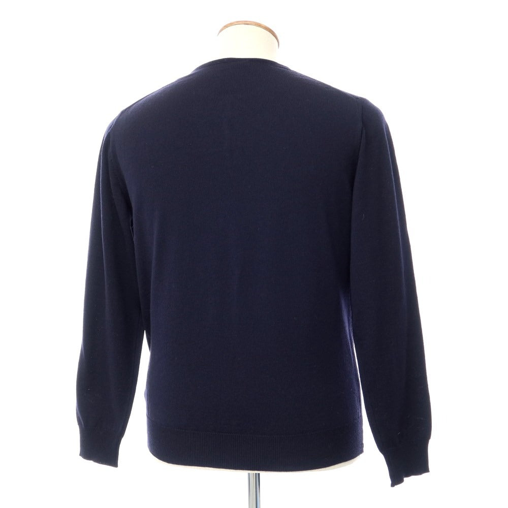 [Used] Alessandro Luppi High Gauge Wool Henley Neck Knit Navy [Size 50] [NVY] [A/W] [Condition Rank B] ​​[Men&