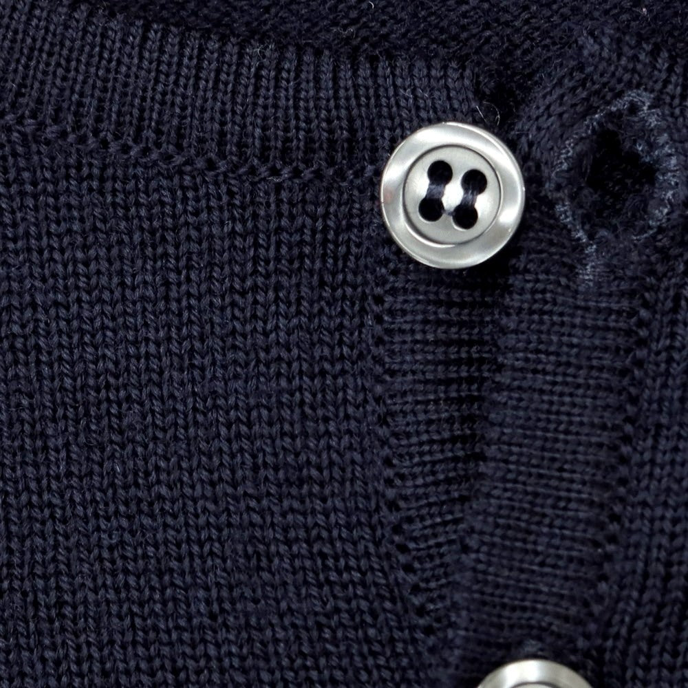 [Used] Alessandro Luppi High Gauge Wool Henley Neck Knit Navy [Size 50] [NVY] [A/W] [Condition Rank B] ​​[Men&