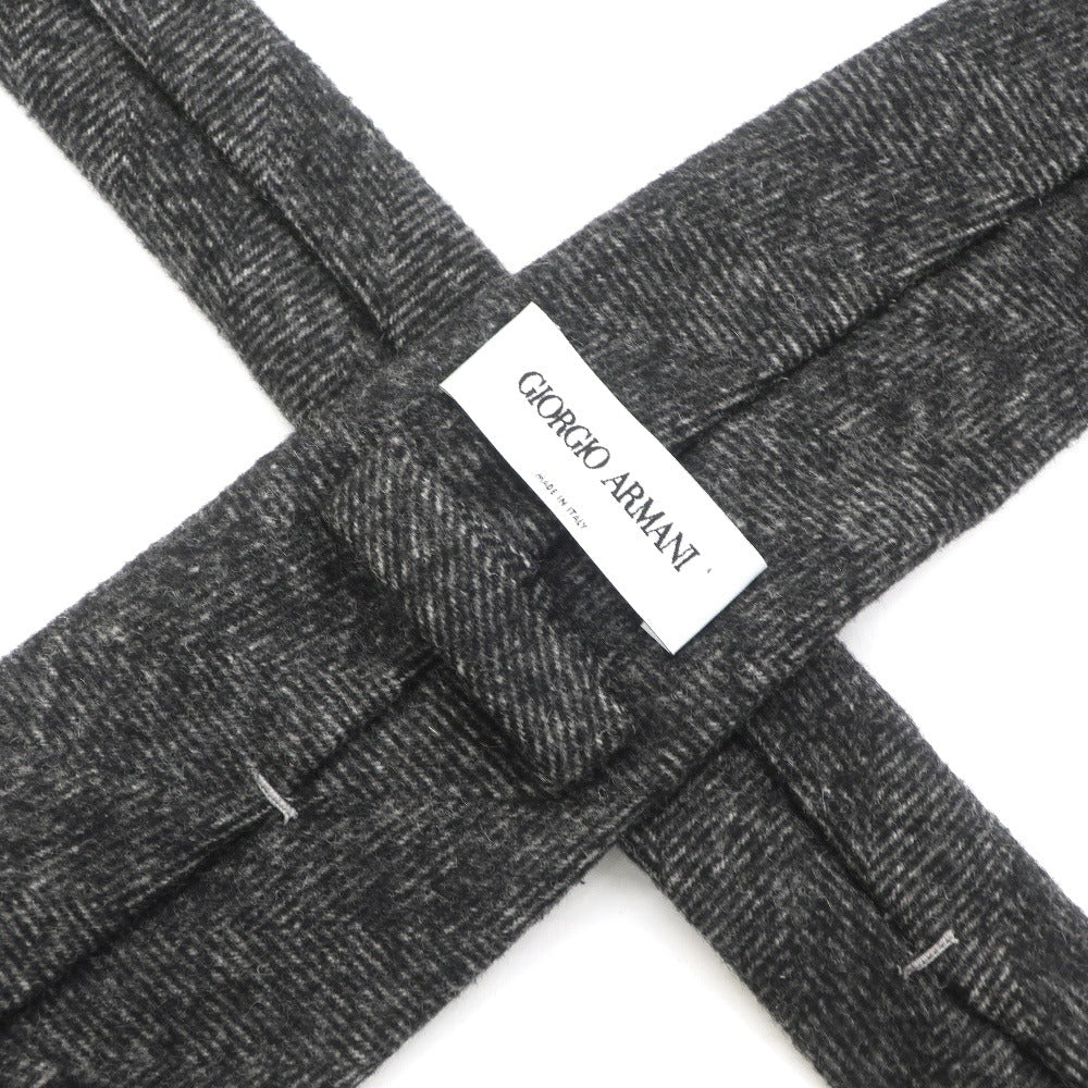 [Used] GIORGIO ARMANI plain tie
 Gray [GRY] [A/W] [Condition Rank B] ​​[Men&