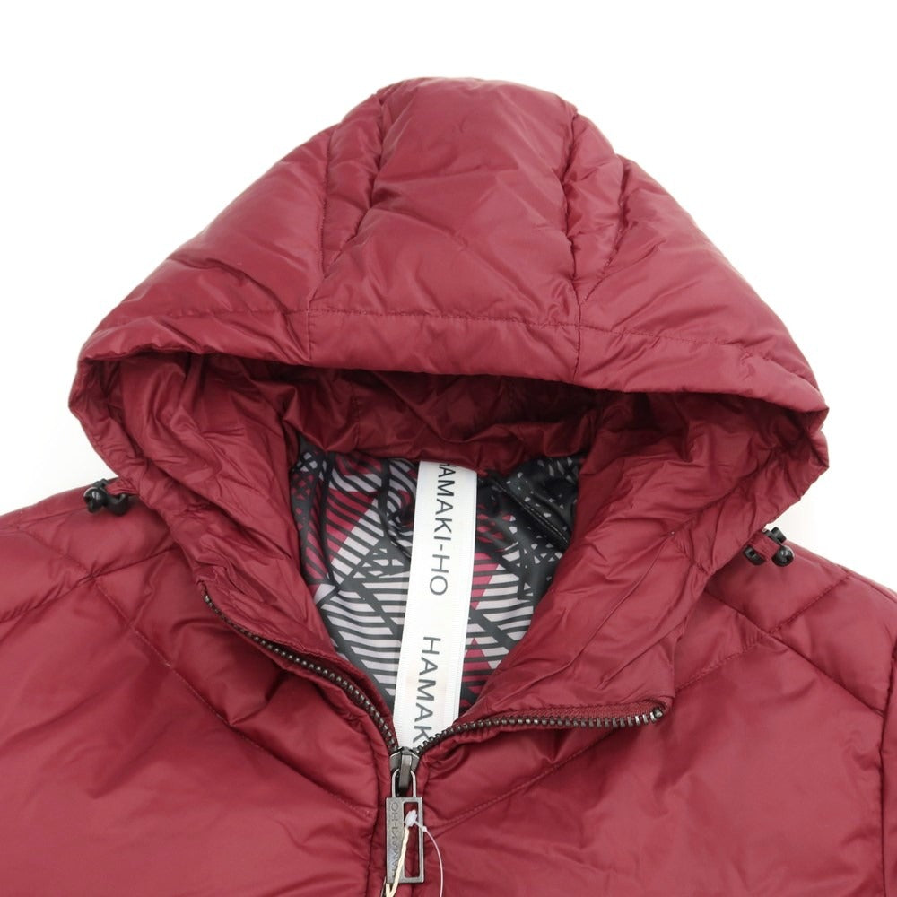 [Used] HAMAKI-HO Nylon Hooded Down Jacket Maroon [Size L] [RED] [A/W] [Condition Rank B] ​​[Men&