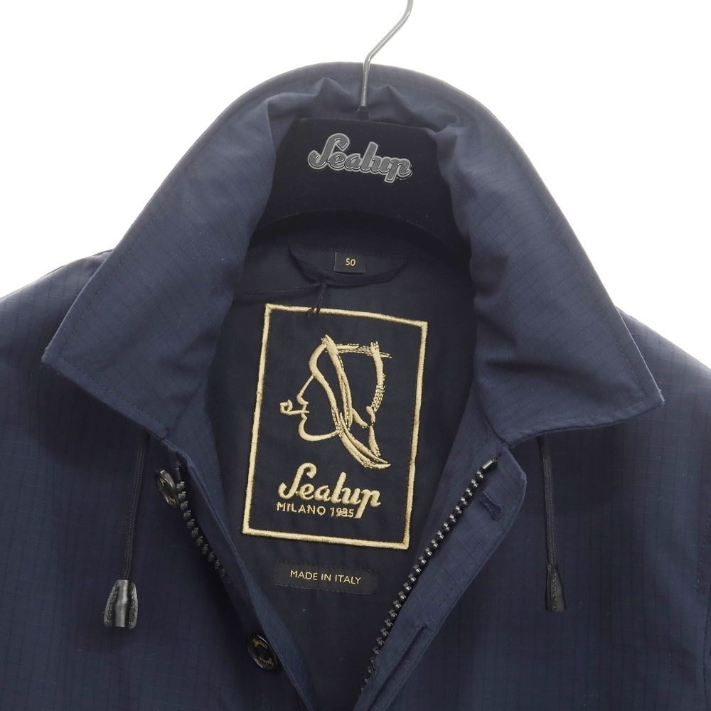 [New] Sealup Polyester Zip-up Balmac Coat Navy [Size 50] [NVY] [S/S] [Condition Rank N] [Men&