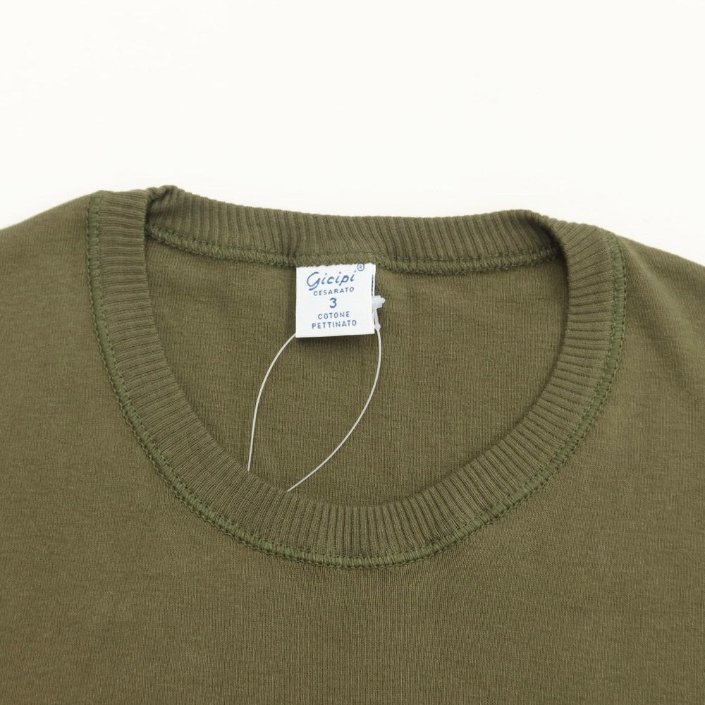 [Used] GICIPI Cotton Crew Neck Knit Olive [Size 3] [GRN] [S/S] [Condition Rank B] ​​[Men&
