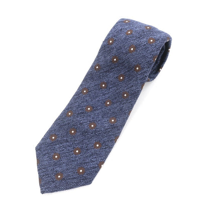 [Used] Fumagalli Floral Wool Silk Tie Navy [NVY] [A/W] [Condition Rank B] ​​[Men&