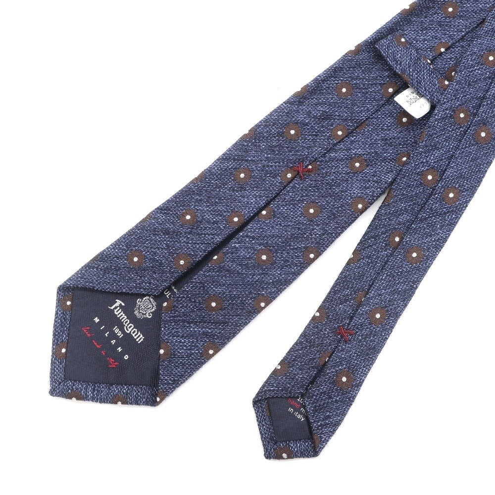 [Used] Fumagalli Floral Wool Silk Tie Navy [NVY] [A/W] [Condition Rank B] ​​[Men&
