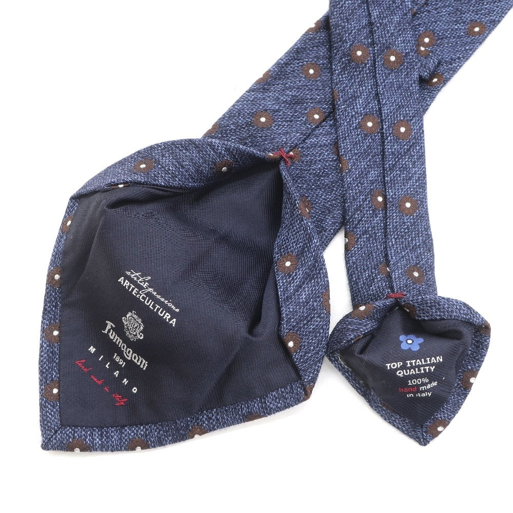[Used] Fumagalli Floral Wool Silk Tie Navy [NVY] [A/W] [Condition Rank B] ​​[Men&