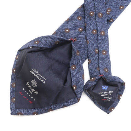 [Used] Fumagalli Floral Wool Silk Tie Navy [NVY] [A/W] [Condition Rank B] ​​[Men&