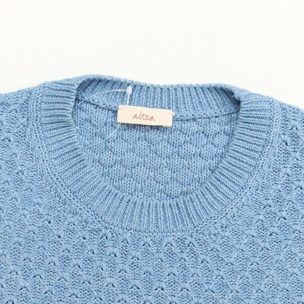 [Used] Altea Cotton Crew Neck Knit Light Blue [Size S] [BLU] [S/S] [Condition Rank B] ​​[Men&