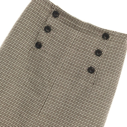 [Used] ESTNATION Wool Houndstooth Long Skirt Brown x Beige [Size 38] [BRW] [A/W] [Condition Rank B] ​​[Men&